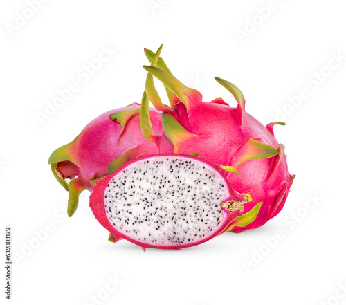 Dragon fruits isolated on transparent background (.PNG)