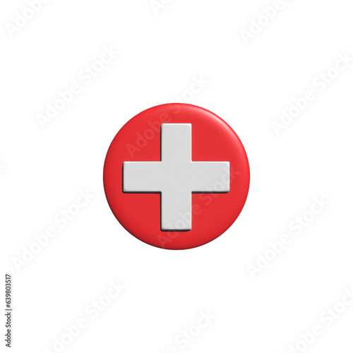 3d First aid kit icon png