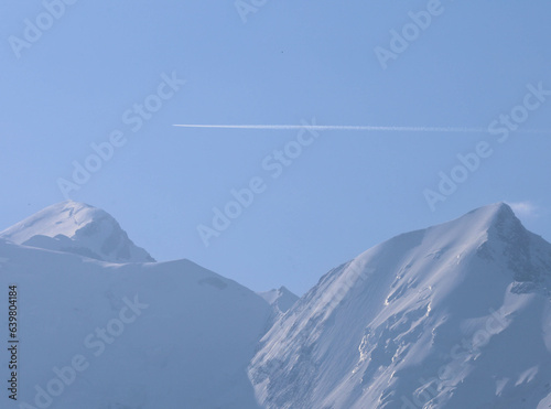Plane over Mt. Blanc