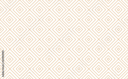 Abstract simple geometric vector seamless pattern with gold line texture on a white background.