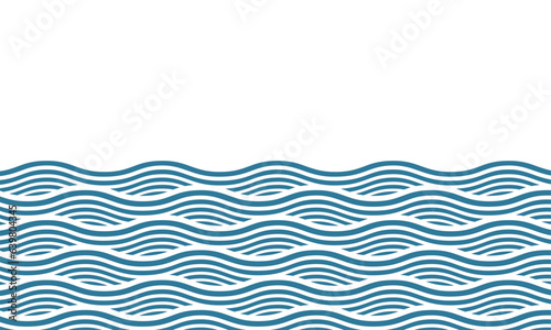 Decorative one-color background with waves