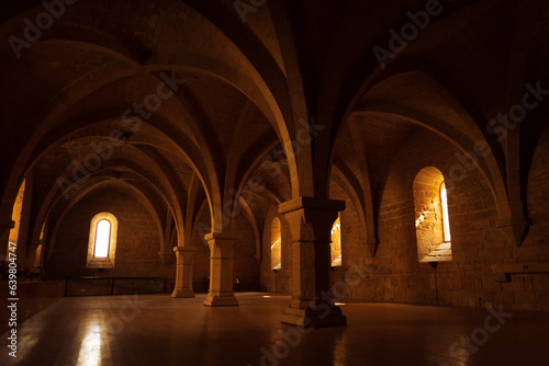 Interior of monastery in Poblet