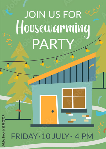 Join us for housewarming party, invitation card