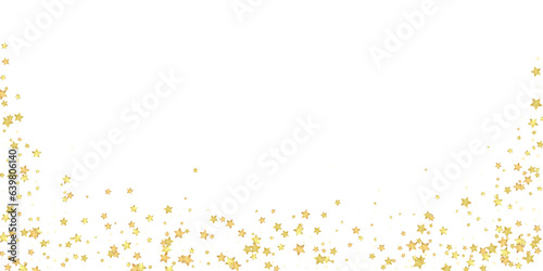 Magic stars vector overlay. Gold stars scattered