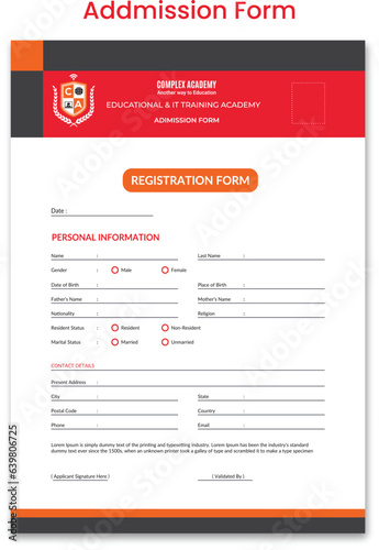 	
Professional creative letterhead design vector template for your business
