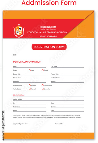 	
Professional creative letterhead design vector template for your business