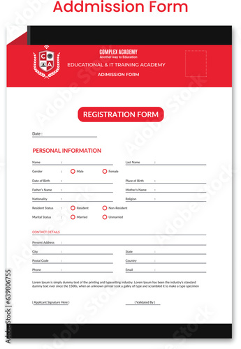 	
Professional creative letterhead design vector template for your business