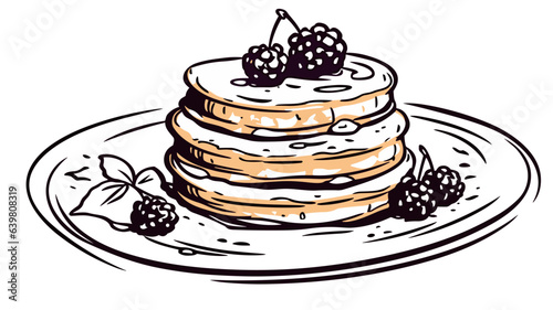 Delectable Pancake Image. Explore Fluffy and Golden Breakfast Delights in Exquisite Detail