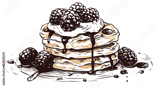 Delectable Pancake Image. Explore Fluffy and Golden Breakfast Delights in Exquisite Detail