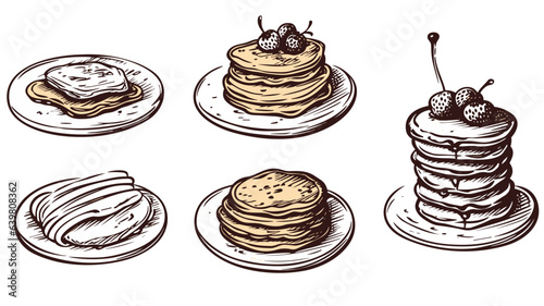 Delectable Pancake Image. Explore Fluffy and Golden Breakfast Delights in Exquisite Detail