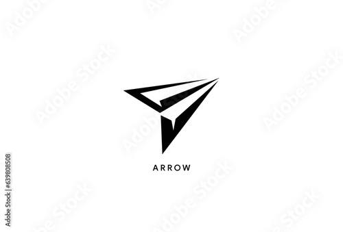 vector abstract arrow logo, icon isolated. Point logo, web abstract, direction