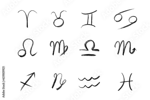 handdrawn zodiac astrology symbol