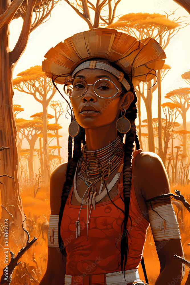 Illustration of a beautiful view of Madagascar