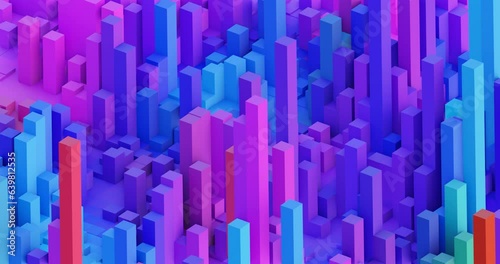 abstract background with 3d block