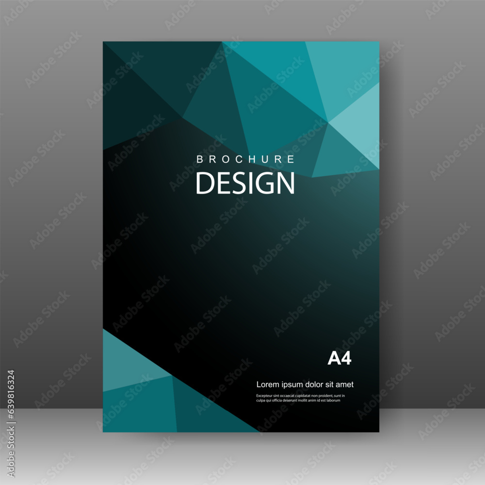 Fototapeta premium Book cover design modern. Annual report. Brochure template, catalog. Simple Flyer promotion. magazine. Vector illustration 