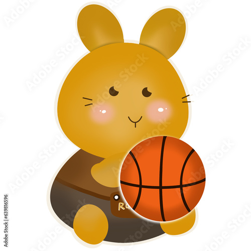 Rabbit with ball