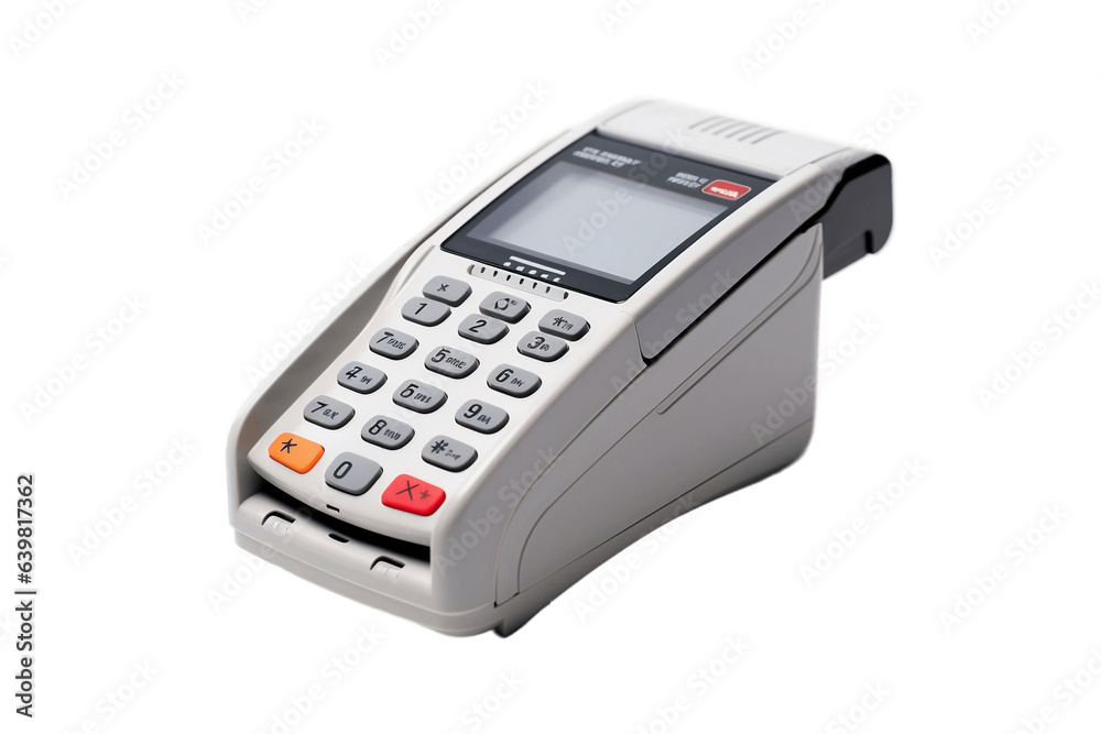 Credit Card Swipe Machine on Transparent Background. AI Stock ...