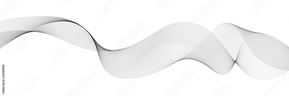 abstract black and white vector wave background. Stock Vector | Adobe Stock