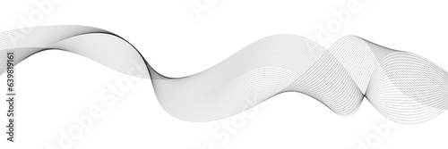 abstract black and white vector wave background. 