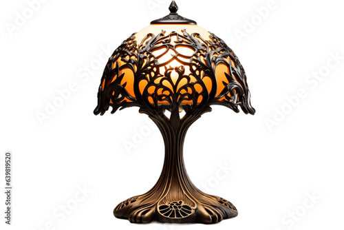Lamp on a transparent Background. AI