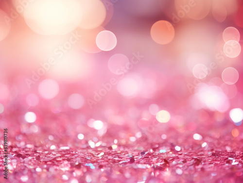 Pink glitter, Glamour, background, Generative ai
