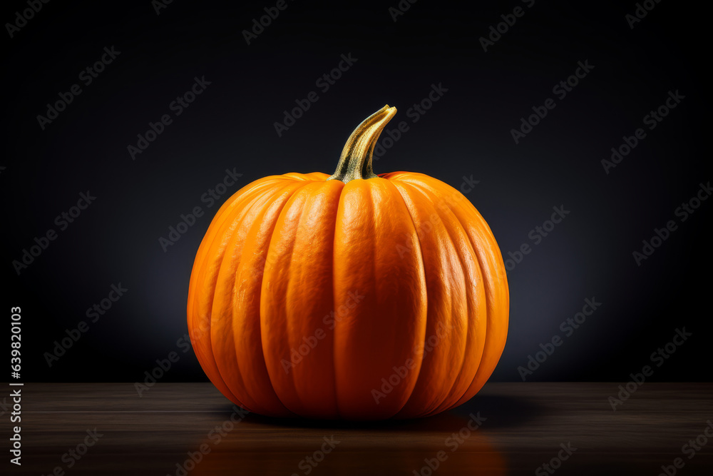 Illuminated Halloween pumpkin, with dark background Illuminated Halloween pumpkin, with dark background