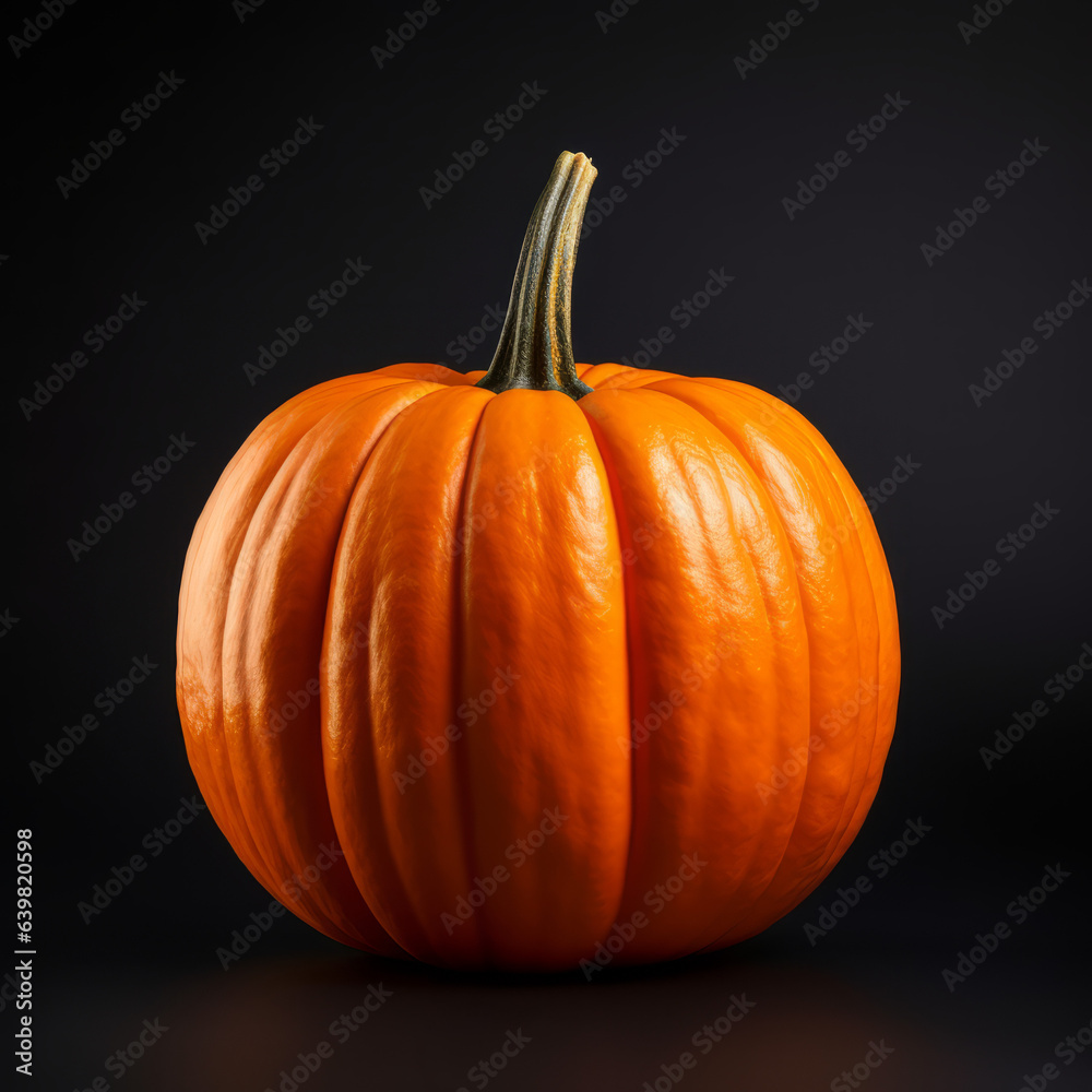 Illuminated Halloween pumpkin, with dark background Illuminated Halloween pumpkin, with dark background