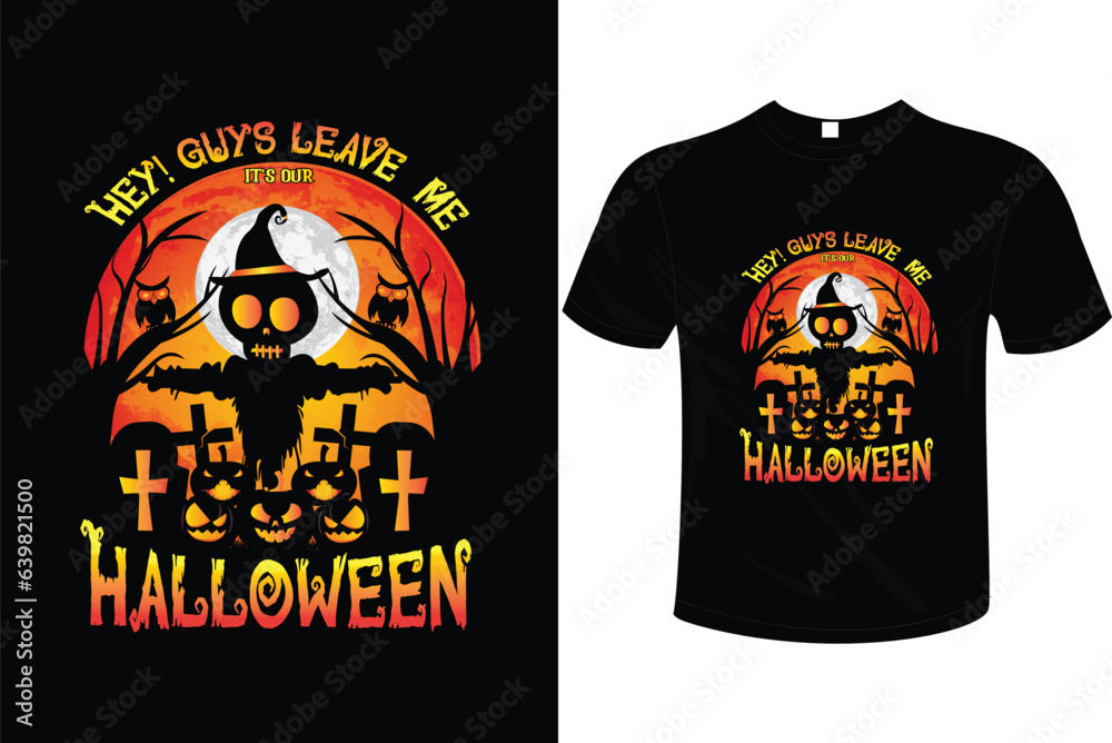 Halloween t-shirt design, vector. illustration Halloween t-shirt design, vector. illustration