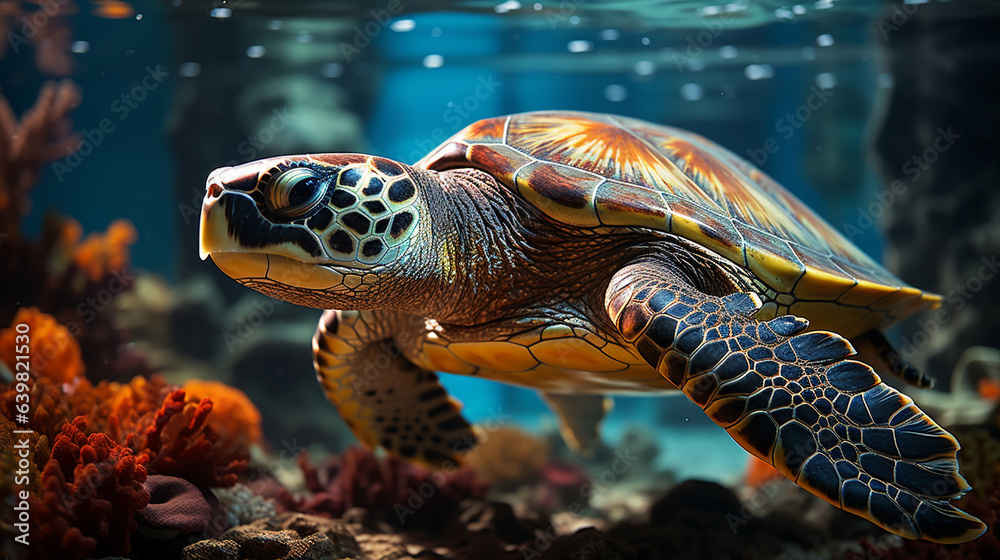 Fototapeta premium green sea turtle