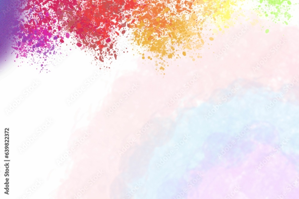 Watercolor rainbow, colorful mood design background.  colorfull rainbow with liquid fluid marbled paper texture banner painting texture.
