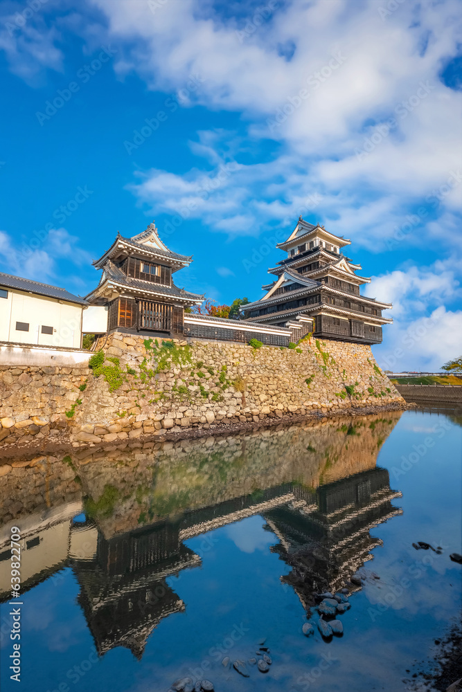 Nakatsu, Japan - Nov 26 2022: Nakatsu Castle known as one of the three mizujiro, or Nakatsu, Japan - Nov 26 2022: Nakatsu Castle known as one of the three mizujiro, or