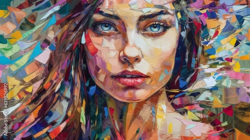 Portrait of young beautiful...