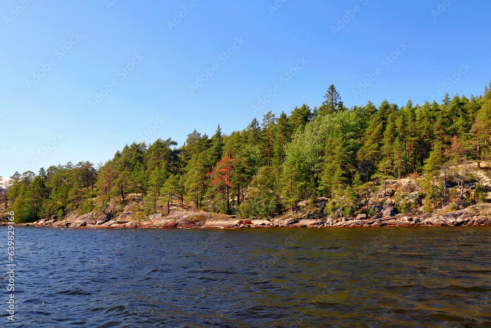 Ladoga skerries, northern nature of the Republic of Karelia