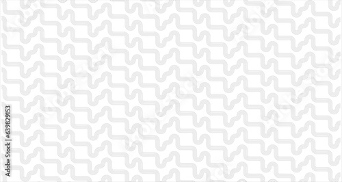 Fototapeta Naklejka Na Ścianę i Meble -  Simple geometric vector seamless pattern with grey embroidery motifs line texture on white background. Light modern simple wallpaper, bright tile backdrop, monochrome graphic element