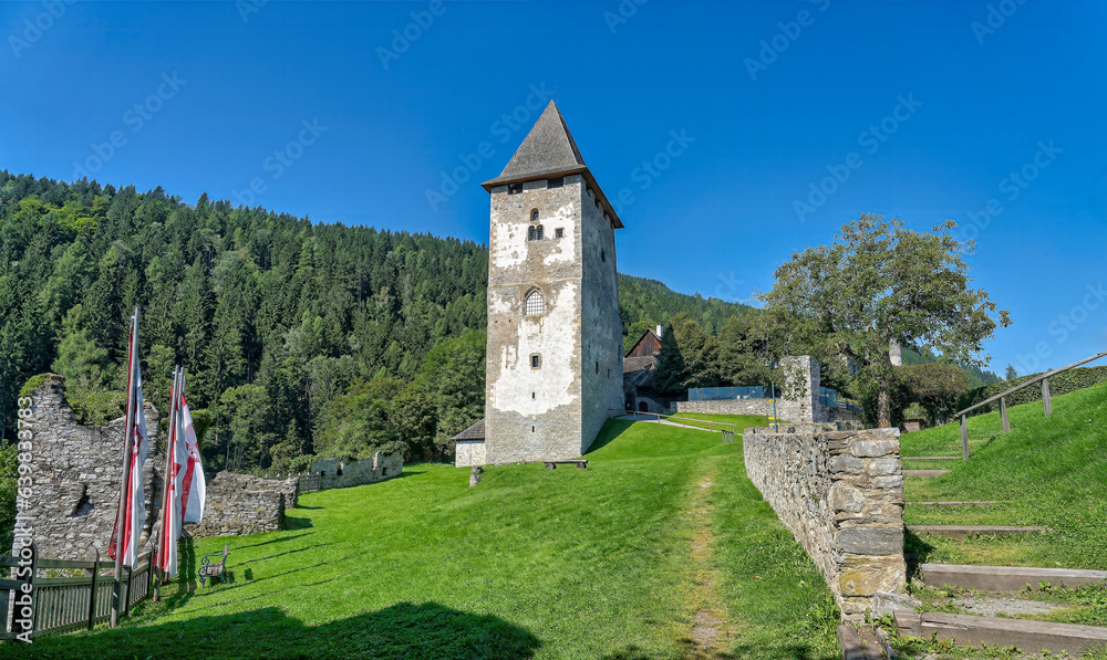 Tower at Petersberg, Friesach, Carinthia, Austria