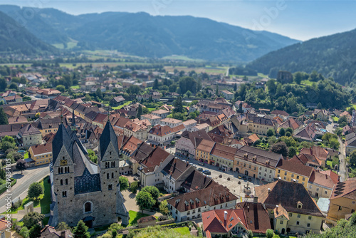 view of the city of Friesach, Carinthia, Austria