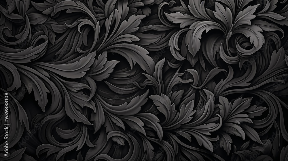 black monochrome pattern curves lines abstract background movement floral black monochrome pattern curves lines abstract background movement floral