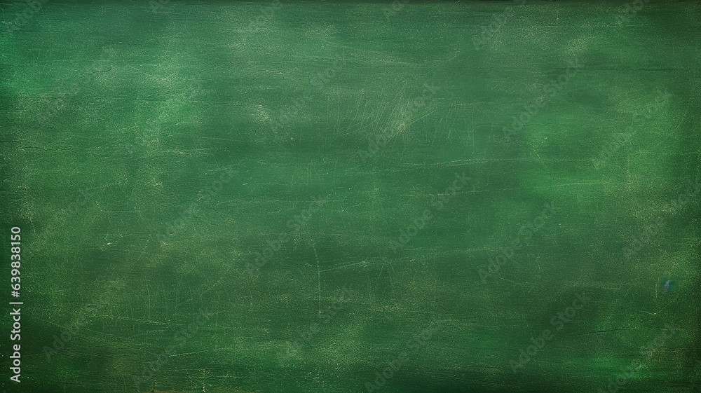 background blank green school chalkboard background with empty copy space