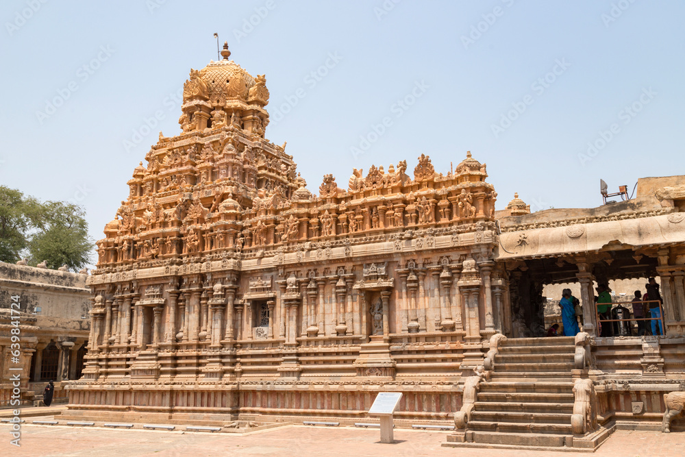 Brihadeeswara Temple or Big Temple in Thanjavur,UNESCO World Heritage Site Tamil Nadu  India.