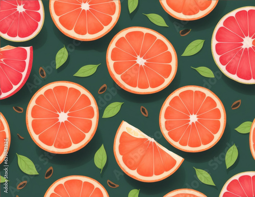 Das Muster der Grapefruit