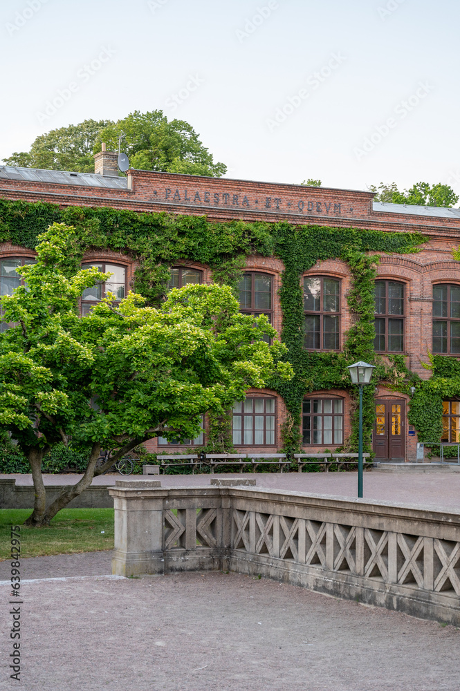 Historic university building Palaestra et Odeum in Lund Sweden