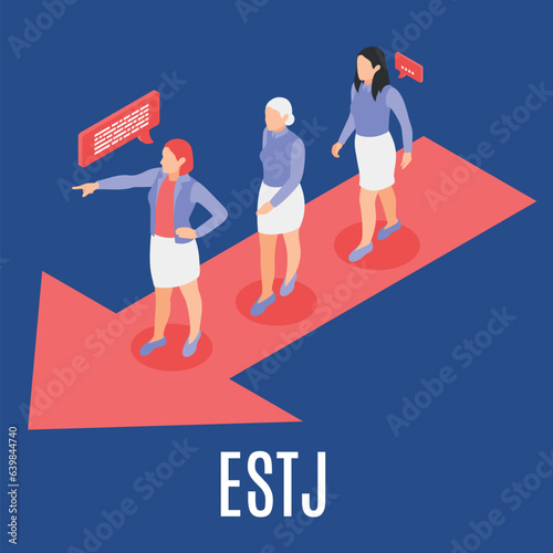 Mbti Type Isometric Composition