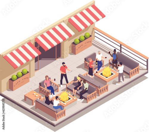 Street Cafe Isometric