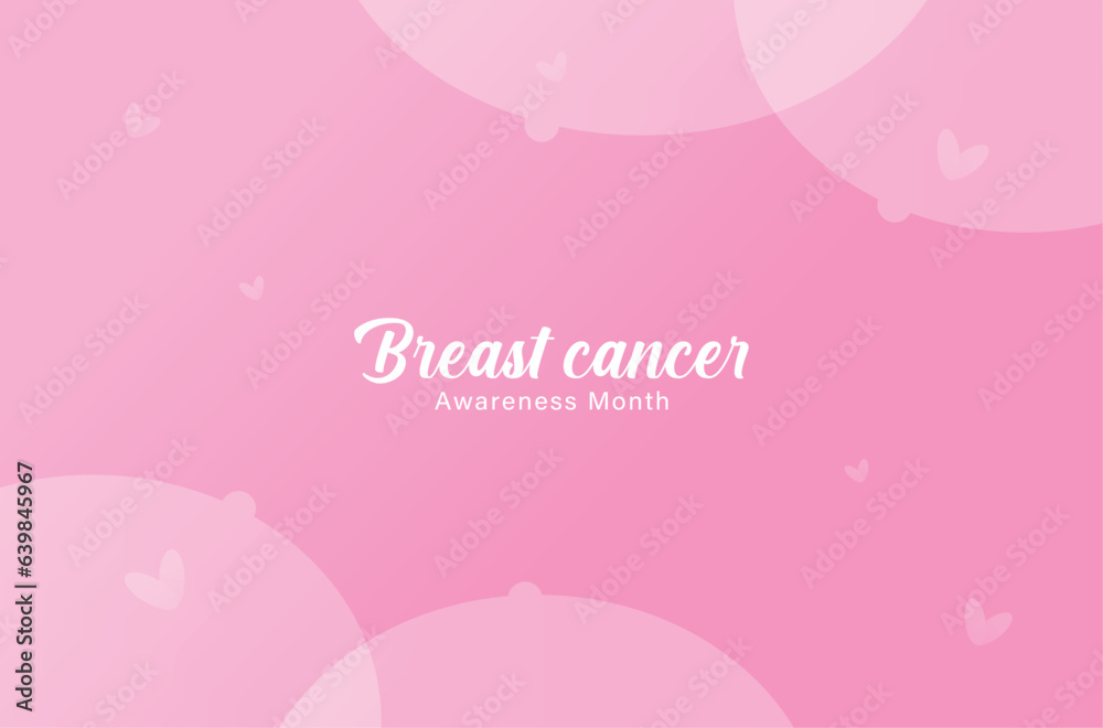 pink ribbon and breast vector background for breast cancer awareness month pink ribbon and breast vector background for breast cancer awareness month