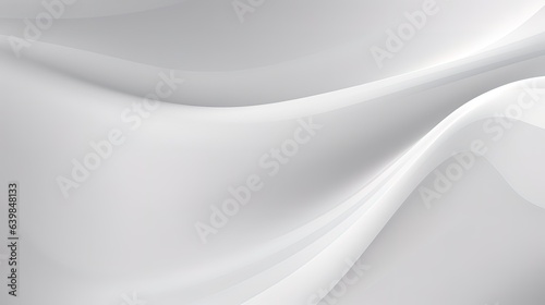 Abstract wave geometric white and gray color background illustration.