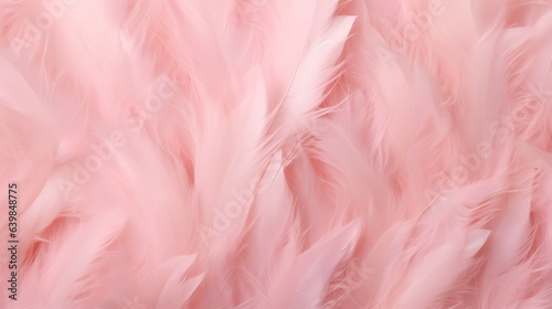 Soft Pink Feathers Texture Background