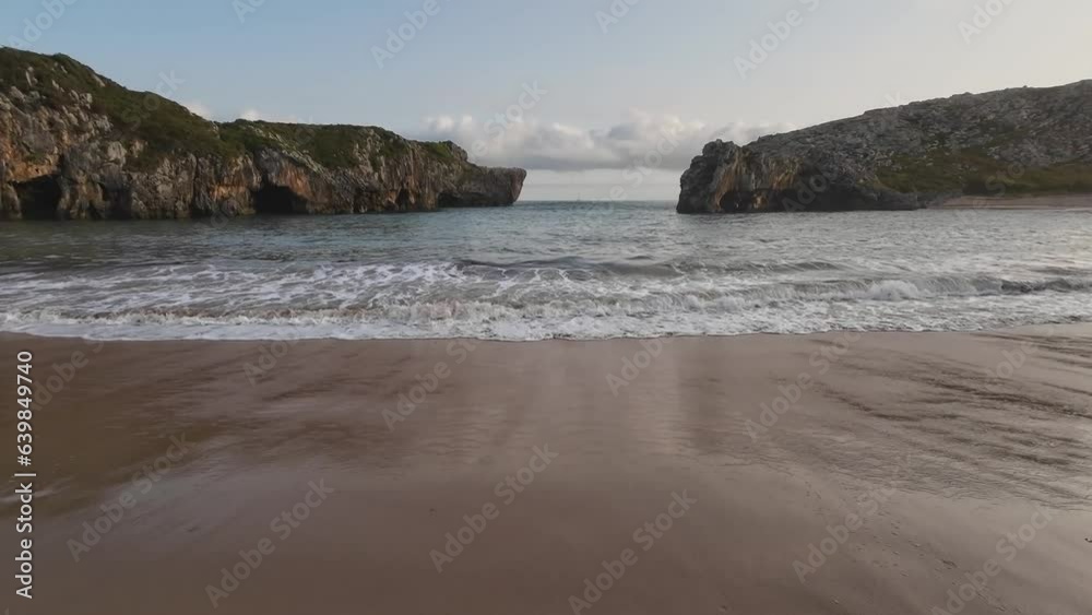 Dawn at Cuevas del Mar Beach. Council of Llanes, Asturias Dawn at Cuevas del Mar Beach. Council of Llanes, Asturias