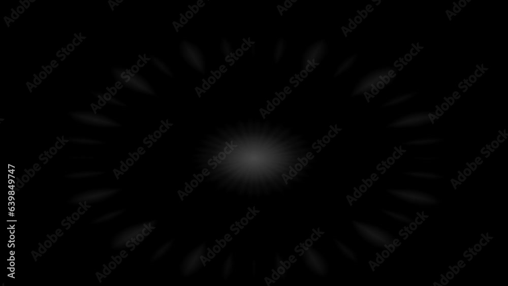 White Exploding effect animation for music and intro video.