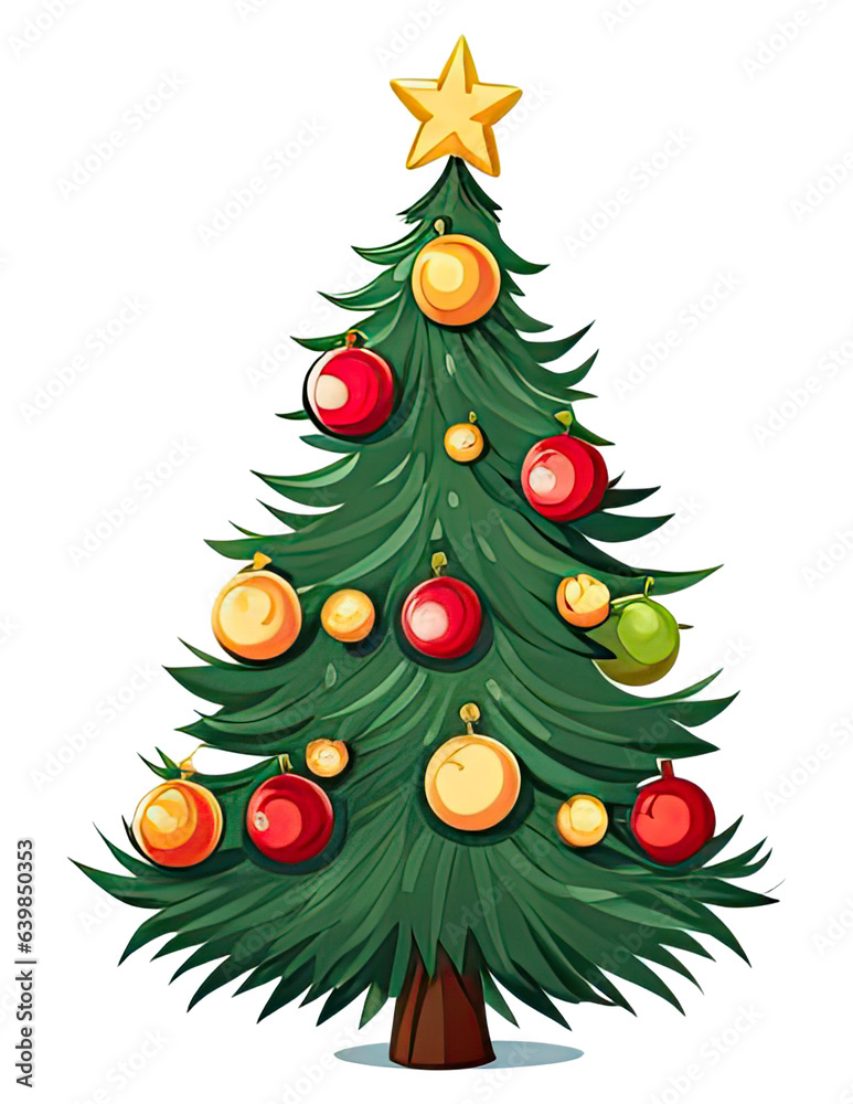 Happy New Year Christmas tree