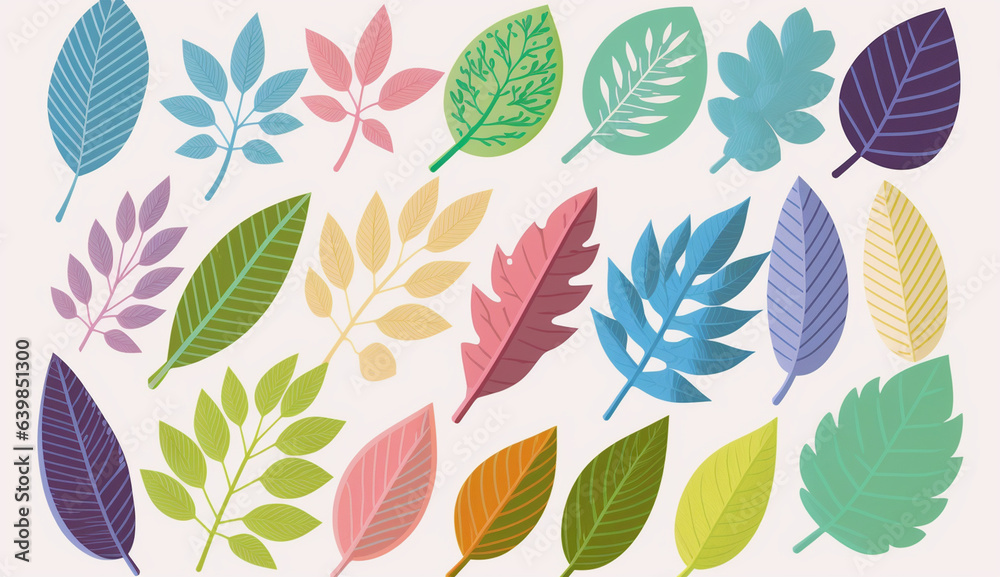 seamless pattern with leaves